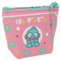 Japan Sanrio Triangular Mini Pouch - Hangyodon / Retro Party - 2