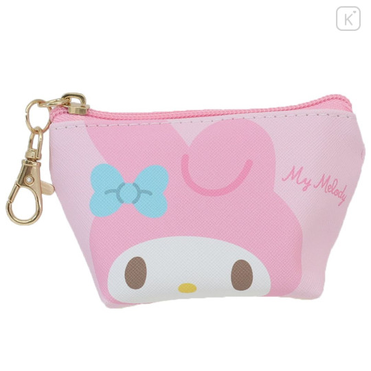 Japan Sanrio Triangular Mini Pouch - My Melody / Light Pink - 1