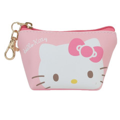 Japan Sanrio Triangular Mini Pouch - Hello Kitty / Light Pink