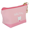 Japan Sanrio Triangular Mini Pouch - Hello Kitty / Light Pink - 2