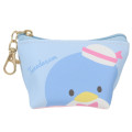 Japan Sanrio Triangular Mini Pouch - Tuxedo Sam / Light Blue - 1