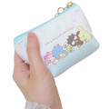 Japan Sanrio Triangular Mini Pouch - Characters / Hug Light Blue - 2