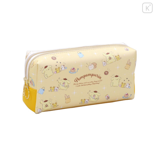 Japan Sanrio Pen Pouch Pencil Case - Pompompurin / Happy Life - 1