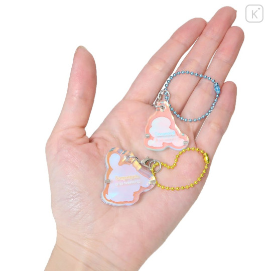 Japan Sanrio Acrylic Keychain Connecting Set - Cinnamoroll & Pompompurin / Aurora - 2