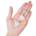 Japan Sanrio Acrylic Keychain Connecting Set - Cinnamoroll & Pompompurin / Aurora - 2