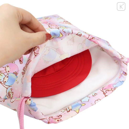 Japan Sanrio Drawstring Pouch (M) - Little Twin Stars / Angel Party - 3