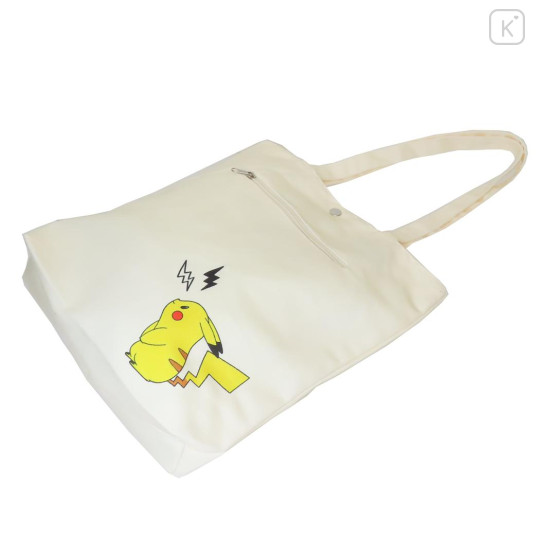 Japan Pokemon Canvas Tote Bag - Pikachu / I Choose You - 2