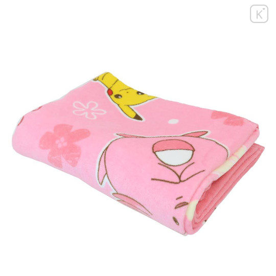 Japan Pokemon Nap Blanket - Alcremie & Pikachu / Pink - 3