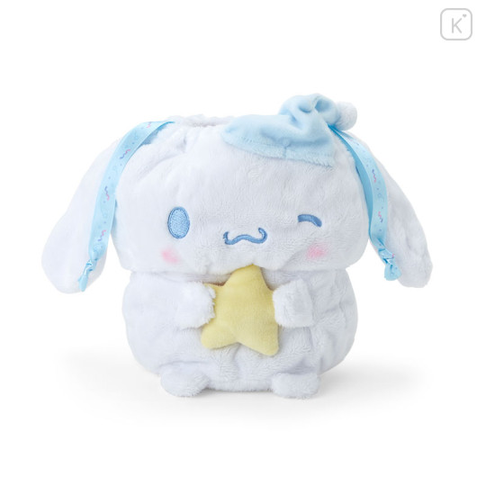 Japan Sanrio Original Stuffed Toy Purse - Cinnamoroll / Sleepy Time - 1