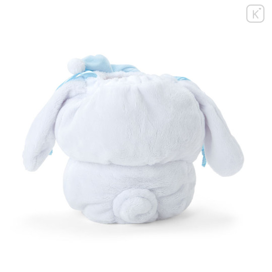 Japan Sanrio Original Stuffed Toy Purse - Cinnamoroll / Sleepy Time - 2