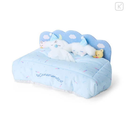 Japan Sanrio Original Tissue Box Case - Cinnamoroll / Sleepy Time - 3