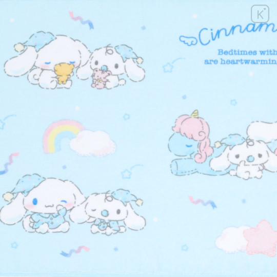 Japan Sanrio Original Face Towel - Cinnamoroll / Sleepy Time - 2