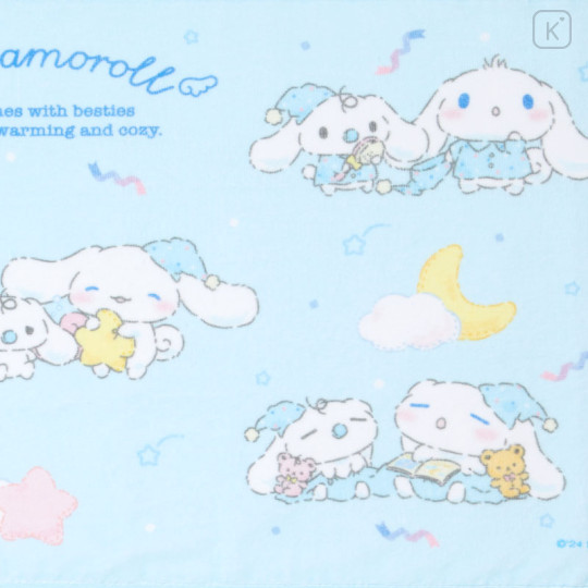 Japan Sanrio Original Face Towel - Cinnamoroll / Sleepy Time - 3