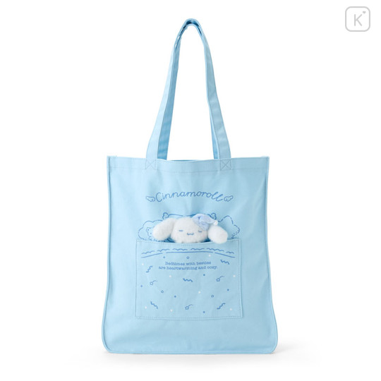 Japan Sanrio Original Tote Bag - Cinnamoroll / Sleepy Time - 1