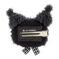 Japan Sanrio Original Face-shaped Hair Clip - Kuromi - 3