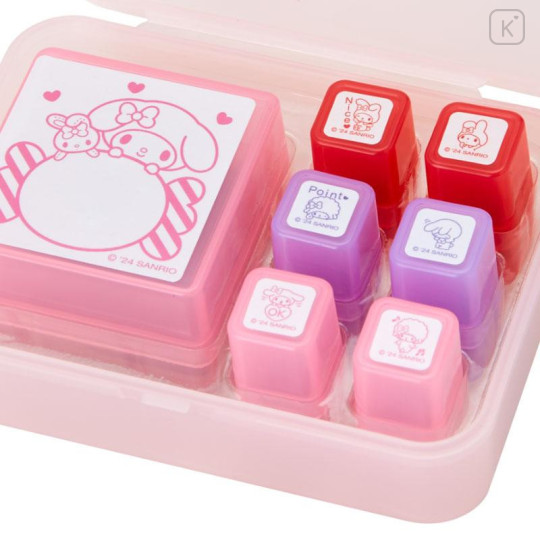 Japan Sanrio Original Penetration Stamp Set - My Melody - 5