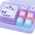 Japan Sanrio Original Penetration Stamp Set - Kuromi - 5