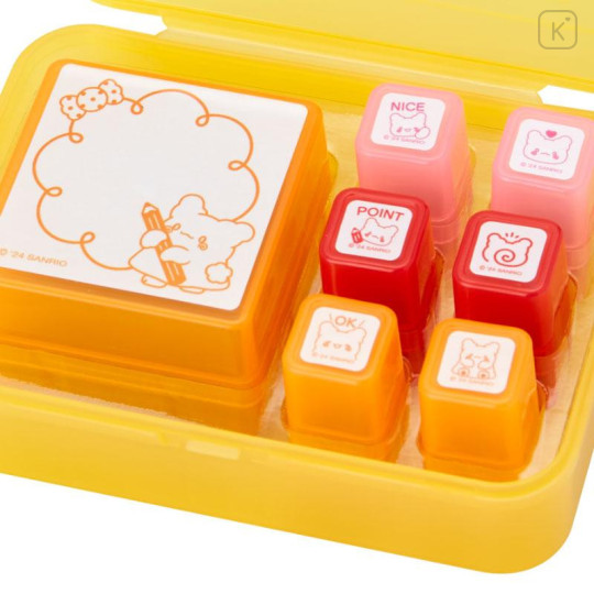 Japan Sanrio Original Penetration Stamp Set - Hanamaruobake - 5