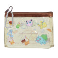 Japan Pokemon Clear Mini Pouch - Characters / Enjoy Tea Time - 1