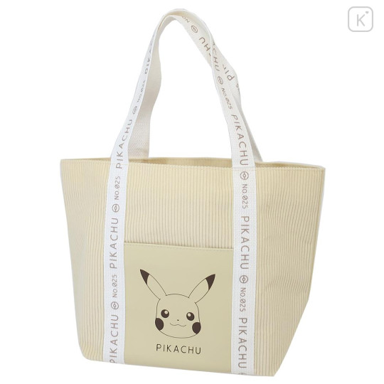 Japan Pokemon Mini Tote Bag - Pikachu / Smile Face - 1