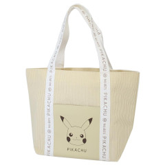 Japan Pokemon Mini Tote Bag - Pikachu / Smile Face