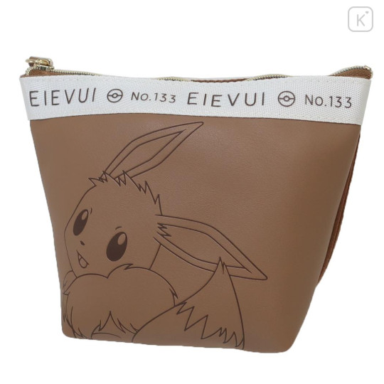 Japan Pokemon Triangular Pouch - Eevee / Smile Face - 1