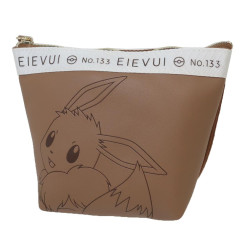 Japan Pokemon Triangular Pouch - Eevee / Smile Face