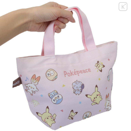 Japan Pokemon Mini Tote Bag - Pokepeace Pink - 2