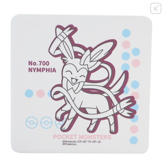 Japan Pokemon Water Absorbing Coaster - Eevee Evolution / Sylveon - 1