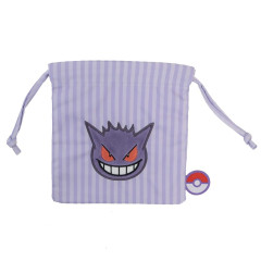 Japan Pokemon Embroidered Drawstring Bag - Gengar