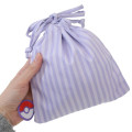 Japan Pokemon Embroidered Drawstring Bag - Gengar - 2