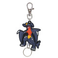 Japan Pokemon Rubber Reel Keychain - Garchomp - 1