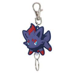 Japan Pokemon Rubber Reel Keychain - Zorua