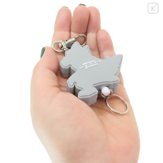 Japan Pokemon Rubber Reel Keychain - Zekrom - 2