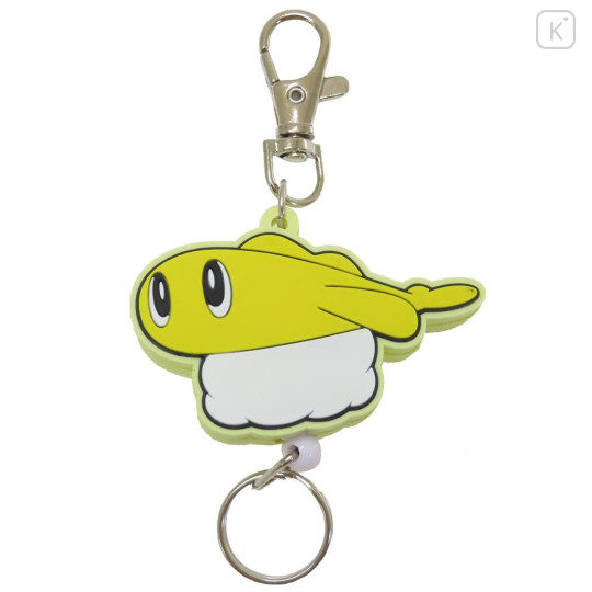 Japan Pokemon Rubber Reel Keychain - Stretchy Form Tatsugir - 1