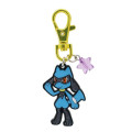 Japan Pokemon Sparkling Metal Keychain - Riolu - 1