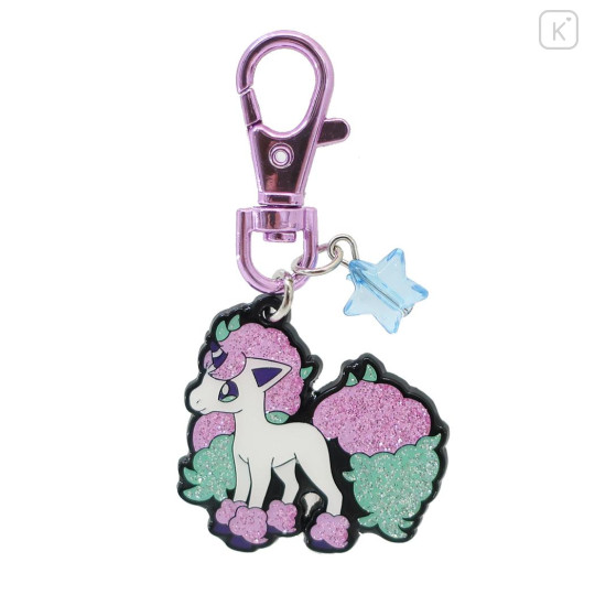 Japan Pokemon Sparkling Metal Keychain - Ponyta - 1