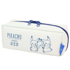 Japan Pokemon Pacotray Pen Pouch - Pikachu / White & Blue