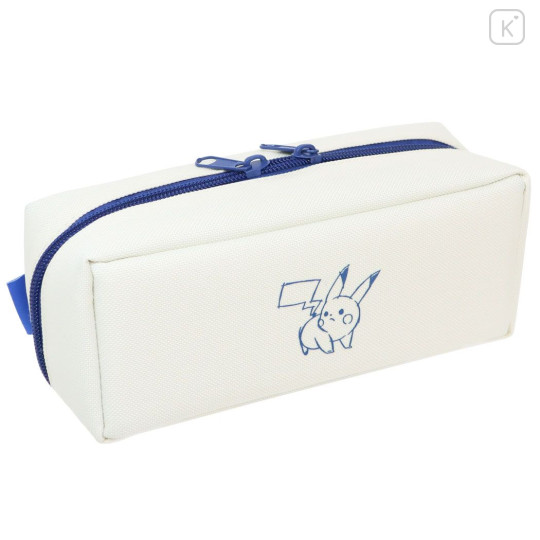 Japan Pokemon Pacotray Pen Pouch - Pikachu / White & Blue - 2