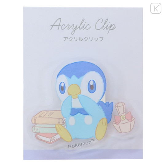 Japan Pokemon Acrylic Clip - Piplup - 1