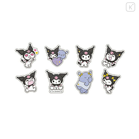 Japan Sanrio Washi Sticker Gold Foil Set - Kuromi / Happy Life - 2