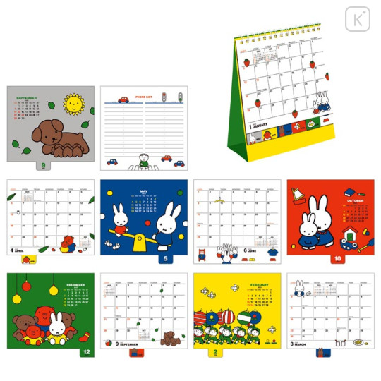 Japan Miffy Desk Calendar - Miffy / Storybook 2025 - 2