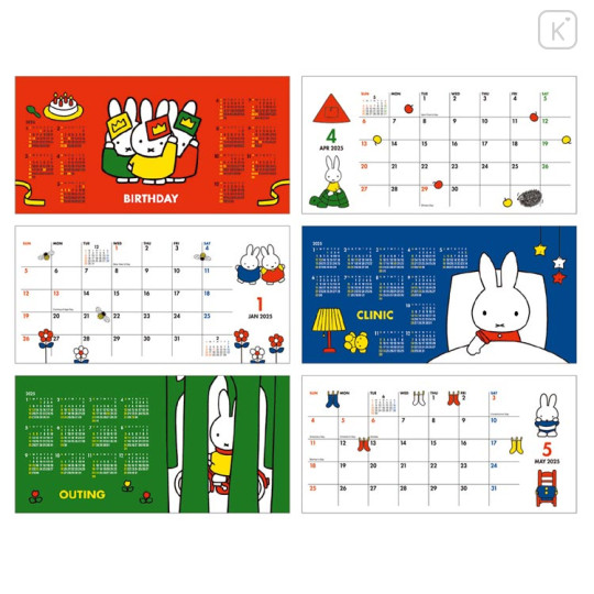 Japan Miffy Desk Calendar - Miffy / Drawing 2025 - 3