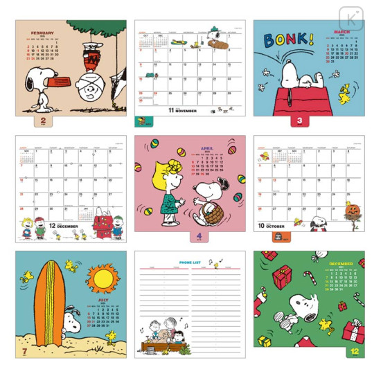 Japan Peanuts Desk Calendar - Snoopy / Crown 2025 - 3