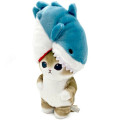 Japan Mofusand Chubby Potetama Plush Toy - Cat / Shark Nyan Bite - 2