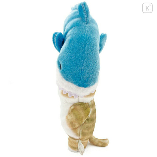 Japan Mofusand Chubby Potetama Plush Toy - Cat / Shark Nyan Bite - 3