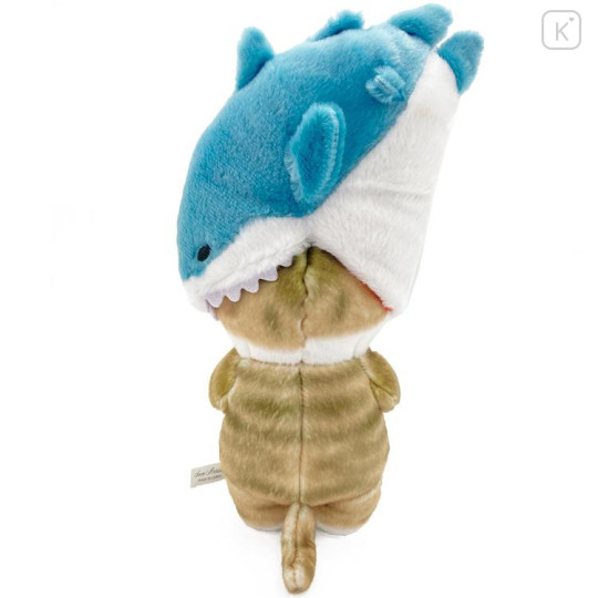 Japan Mofusand Chubby Potetama Plush Toy - Cat / Shark Nyan Bite - 4