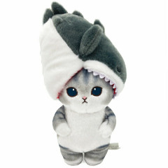 Japan Mofusand Chubby Potetama Plush Toy - Cat / Whale Shark Nyan Bite