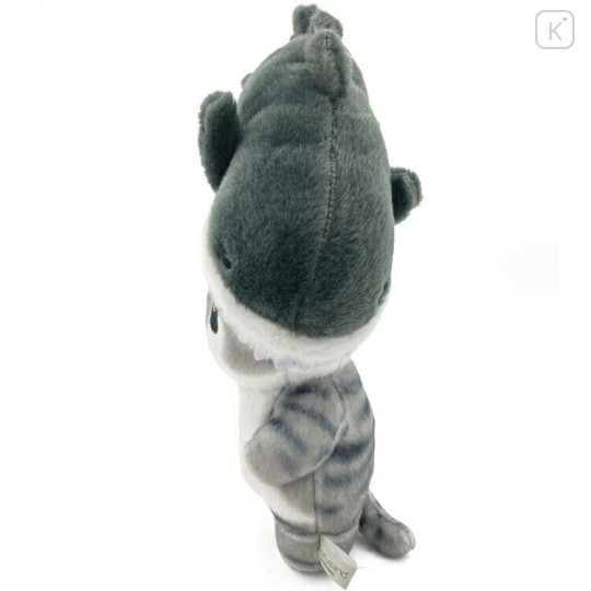 Japan Mofusand Chubby Potetama Plush Toy - Cat / Whale Shark Nyan Bite - 3