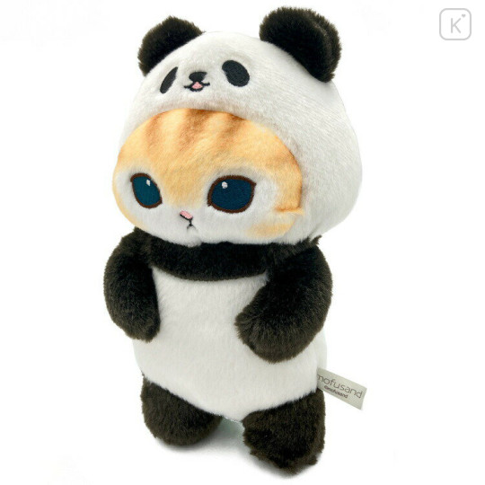 Japan Mofusand Chubby Potetama Plush Toy - Brown Cat / Panda Nyan - 2